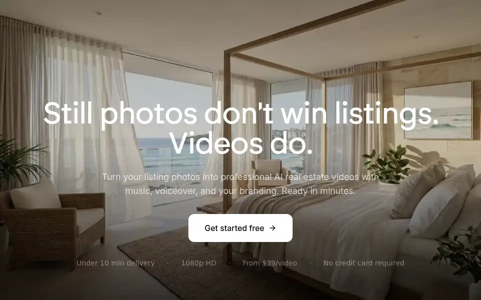Screenshot of propertyvideos.ai