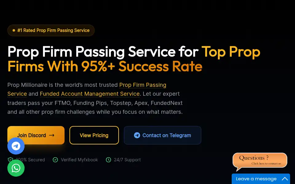 Screenshot of propmillionaire.com