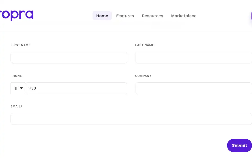 Screenshot of propra.tech