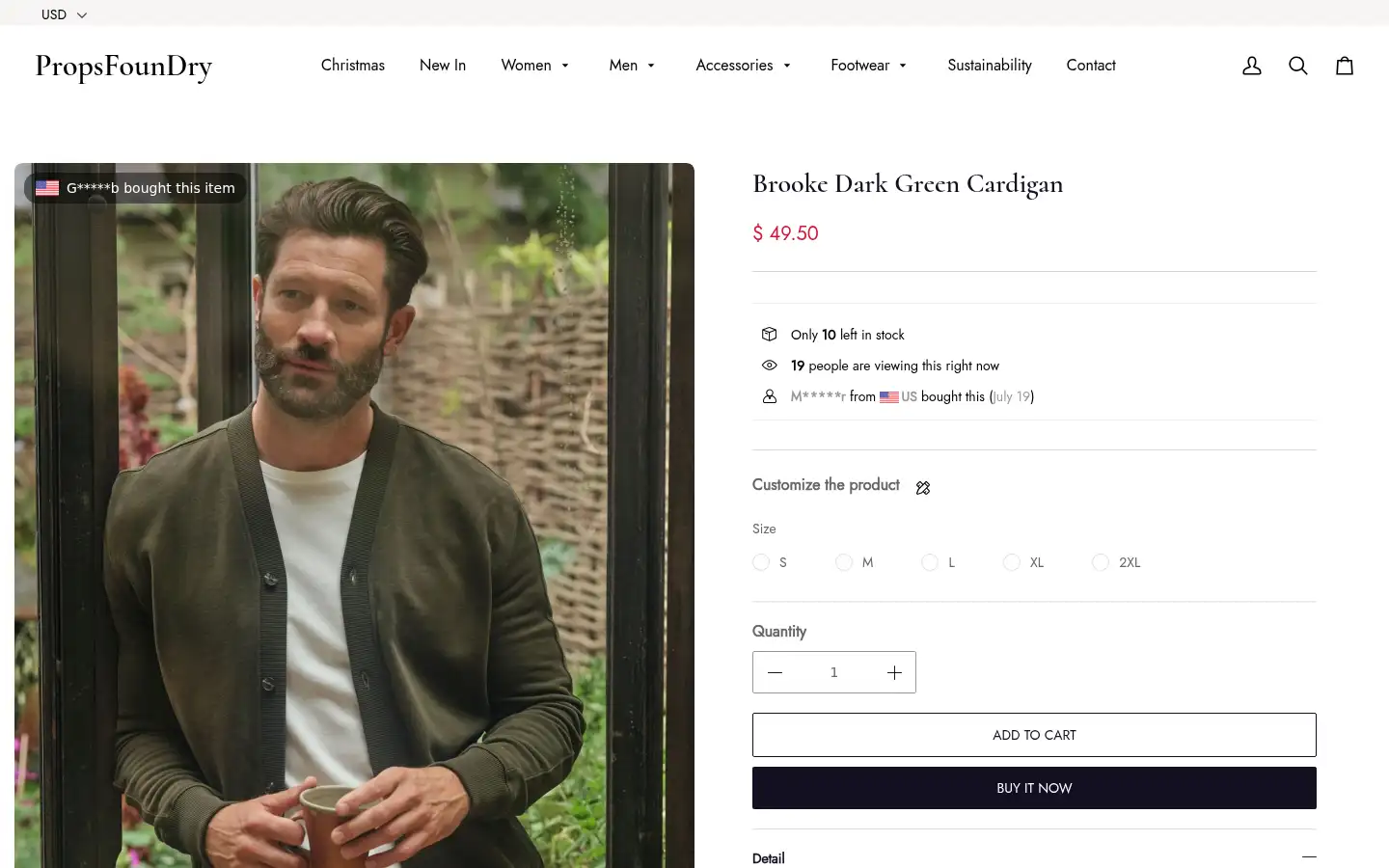 Screenshot of propsfoundry.com
