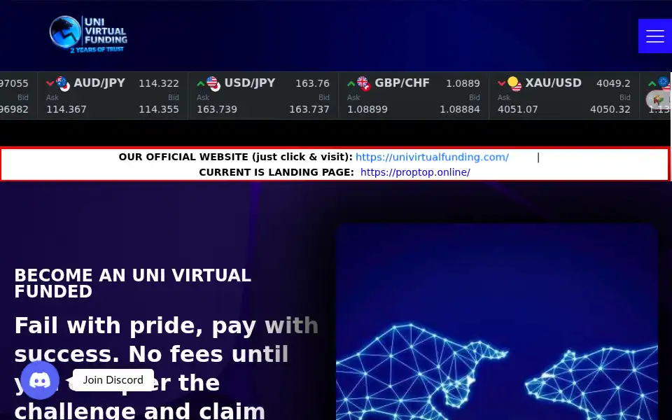 Screenshot of proptop.online