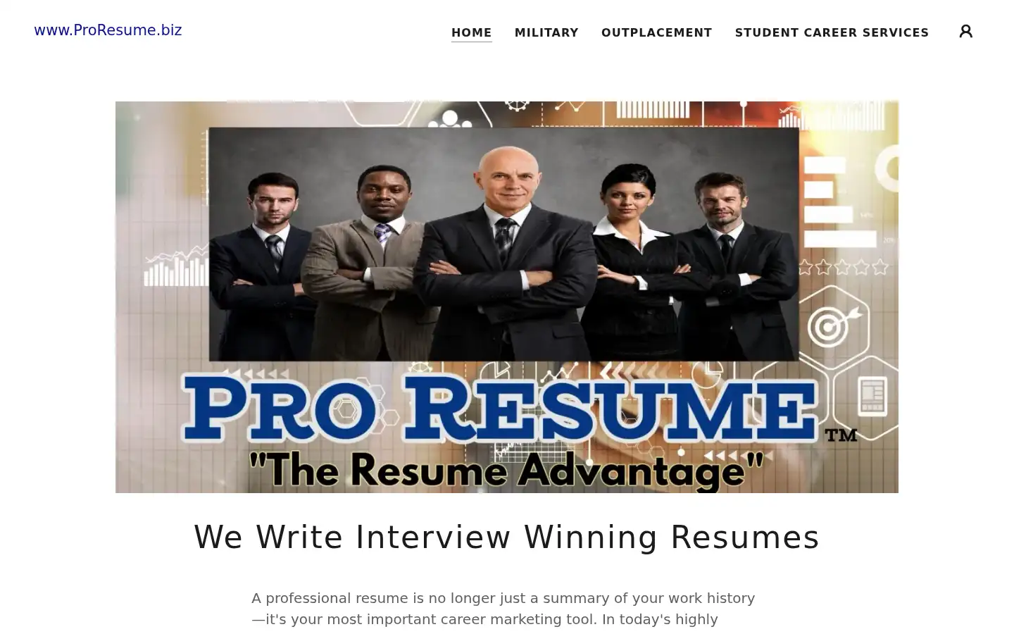 Screenshot of proresume.biz