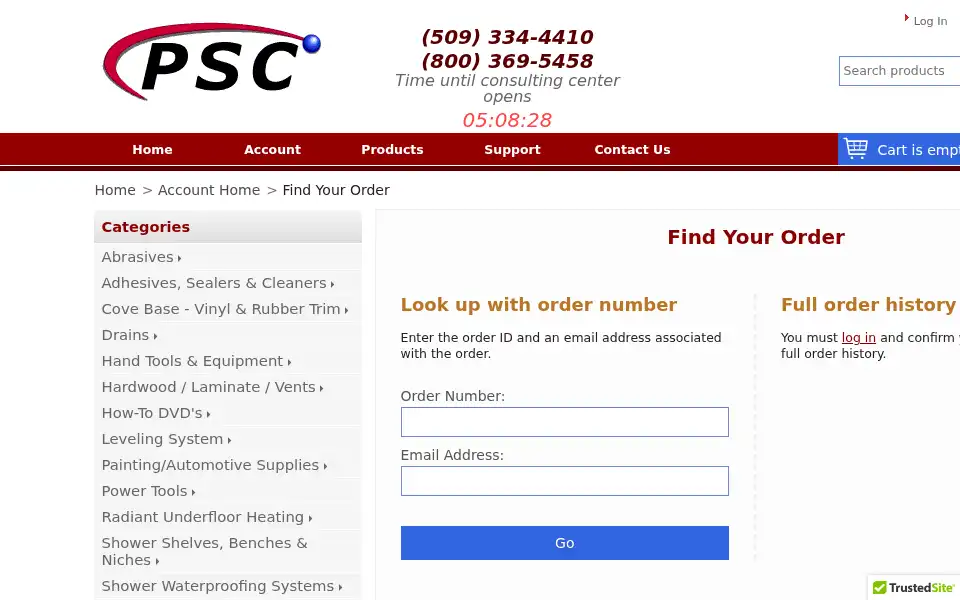 Screenshot of prosourcecenter.com