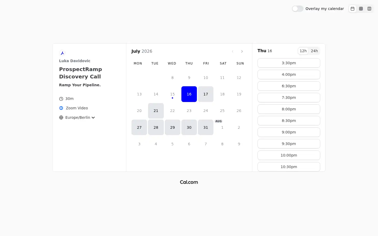 Screenshot of prospectramp.com