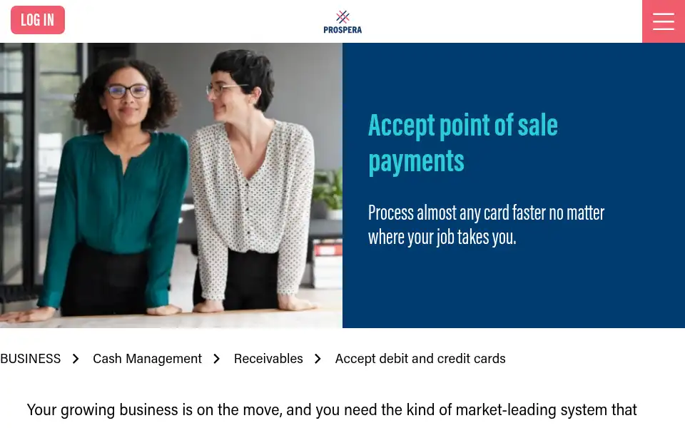 Screenshot of prospera.ca