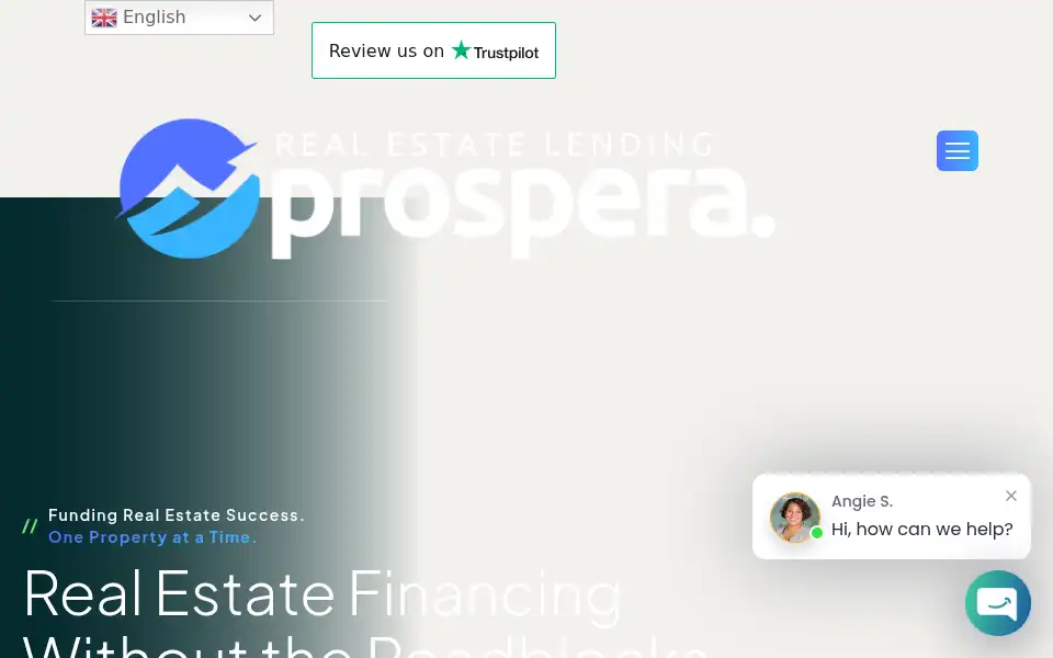 Screenshot of prosperaloans.com
