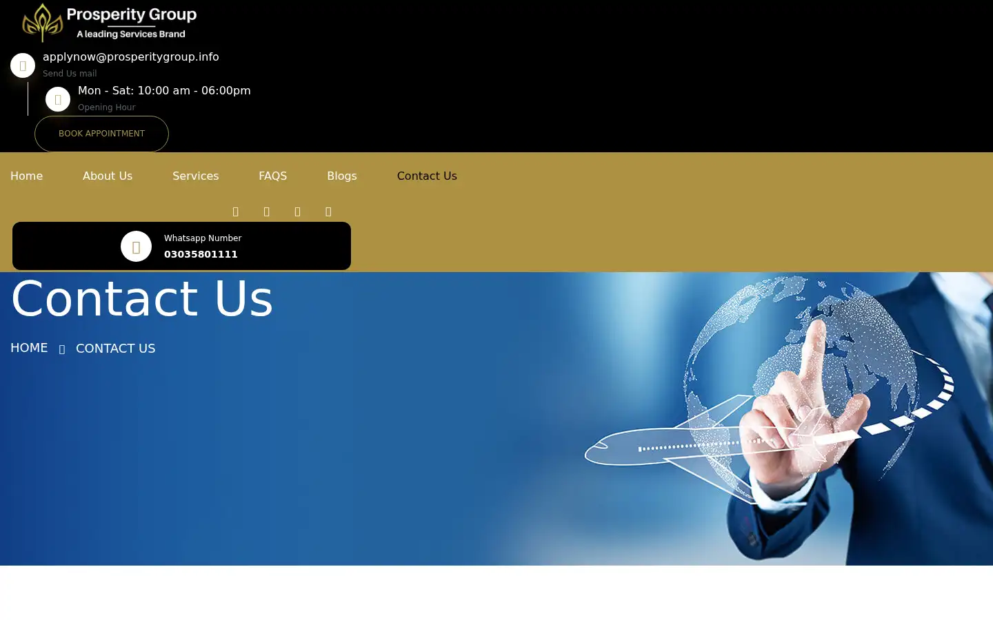 Screenshot of prosperitygroup.info