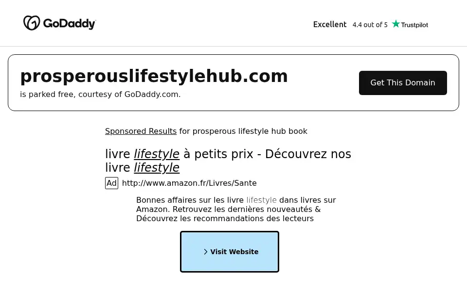 Screenshot of prosperouslifestylehub.com
