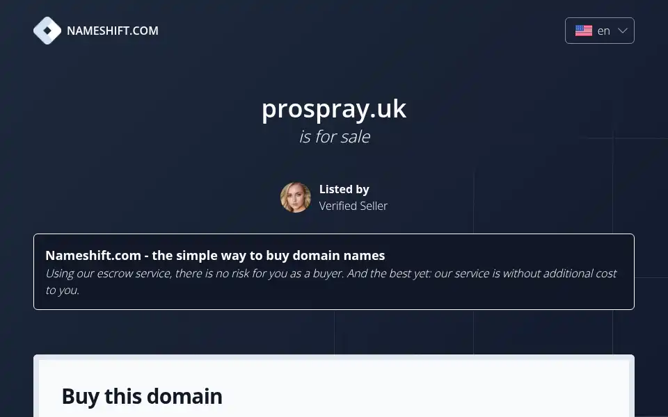 Screenshot of prospray.uk