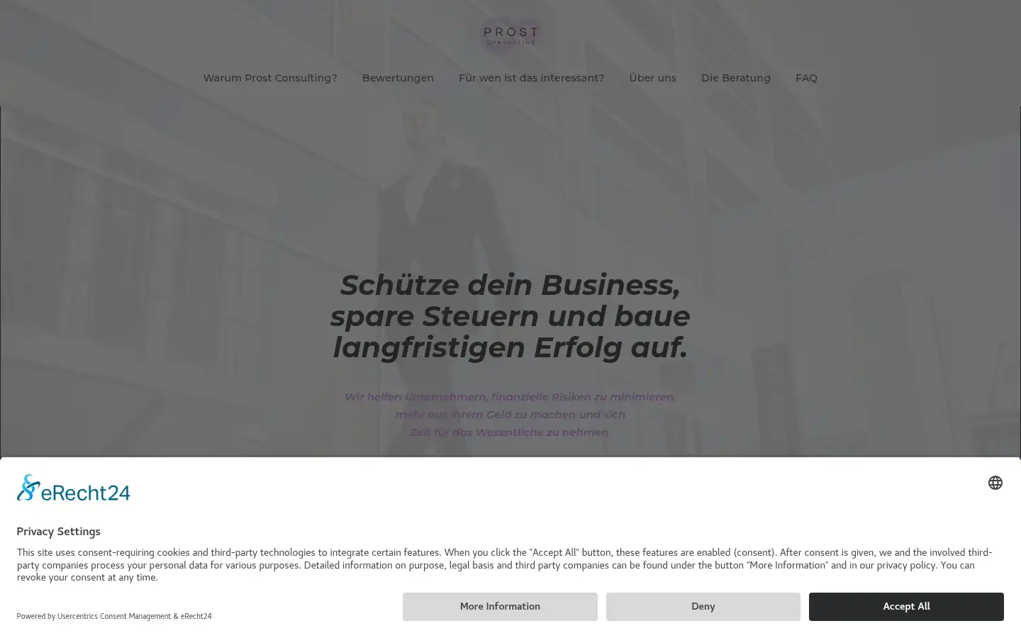 Screenshot of prost-consulting.de