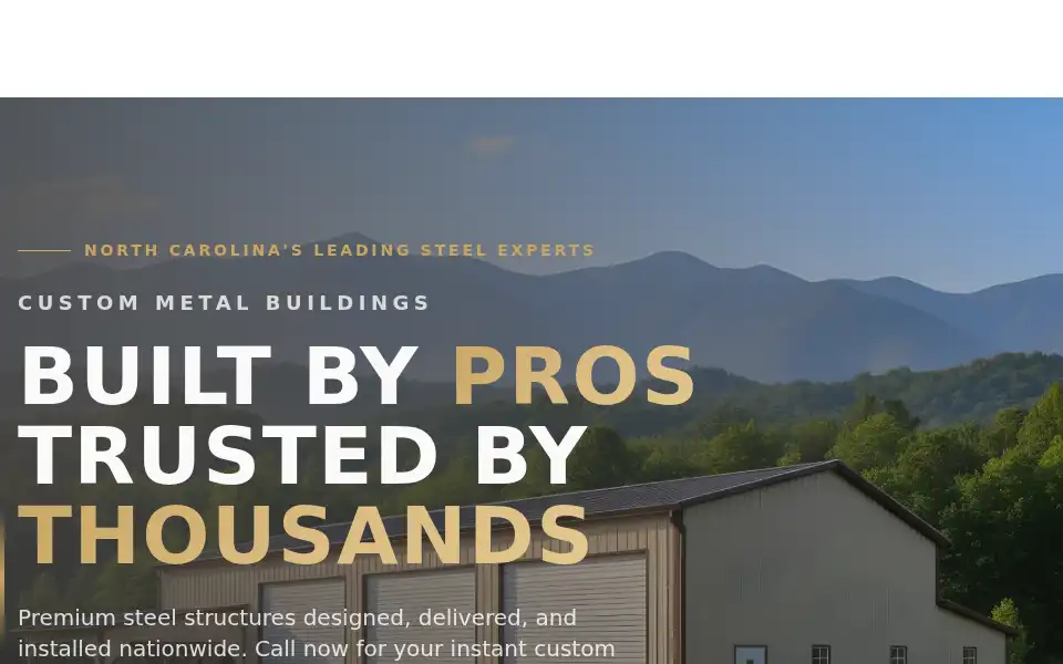 Screenshot of prosteelstructures.com
