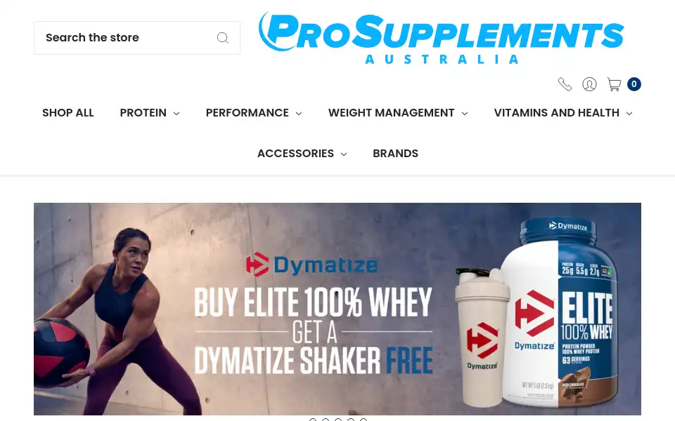 Screenshot of prosupplement.com.au