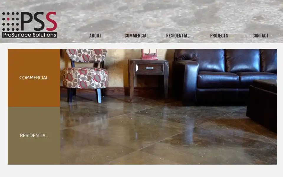 Screenshot of prosurfacesolutions.com