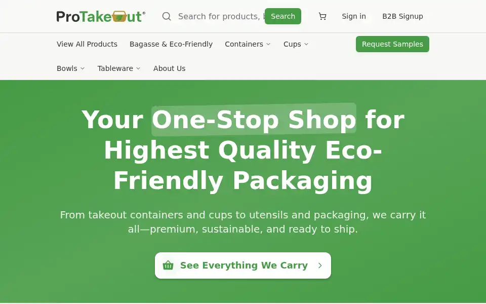 Screenshot of protakeout.com