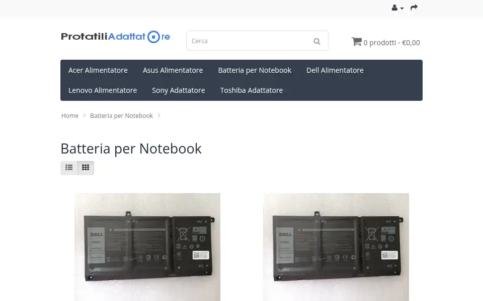 Screenshot of protatiliadattatore.it