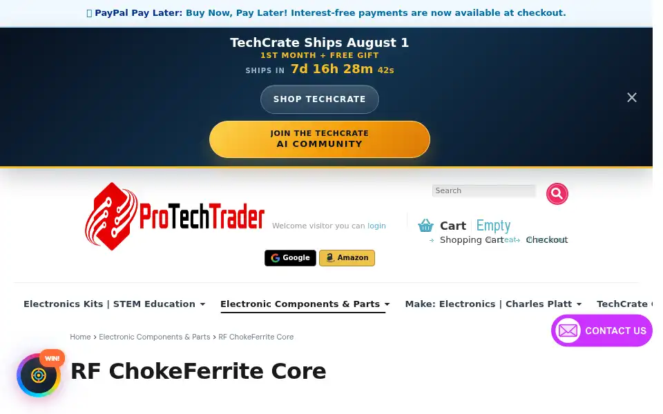 Screenshot of protechtrader.com