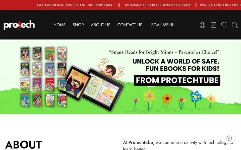 Screenshot of protechtube.com