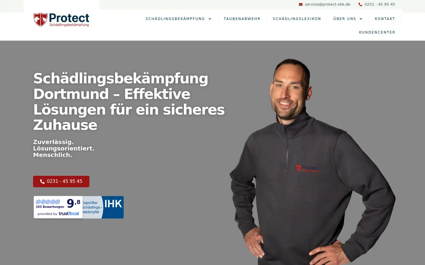 Screenshot of protect-sbk.de