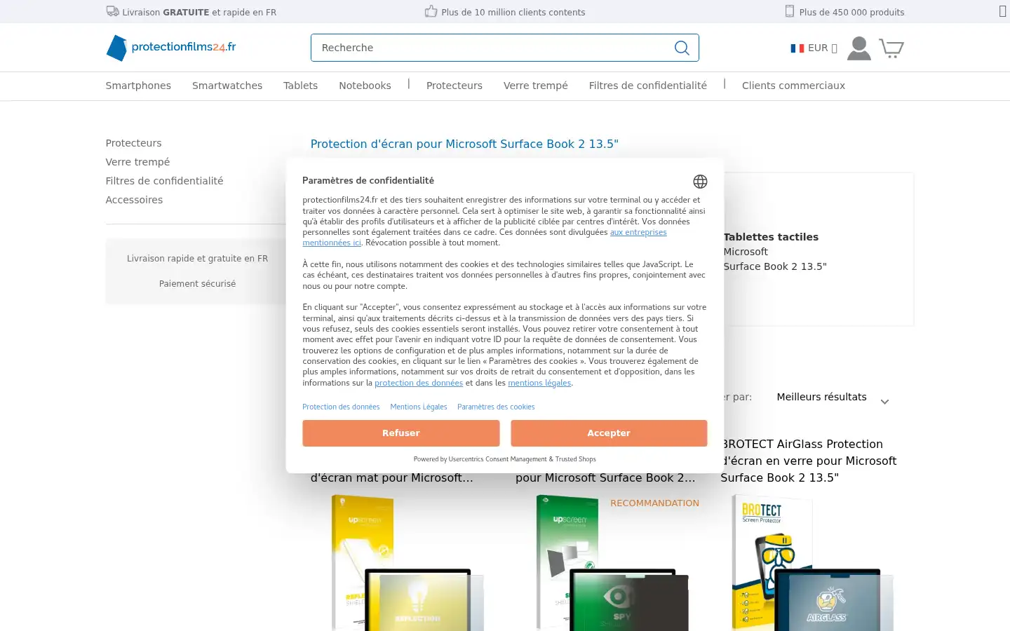 Screenshot of protectionfilms24.com