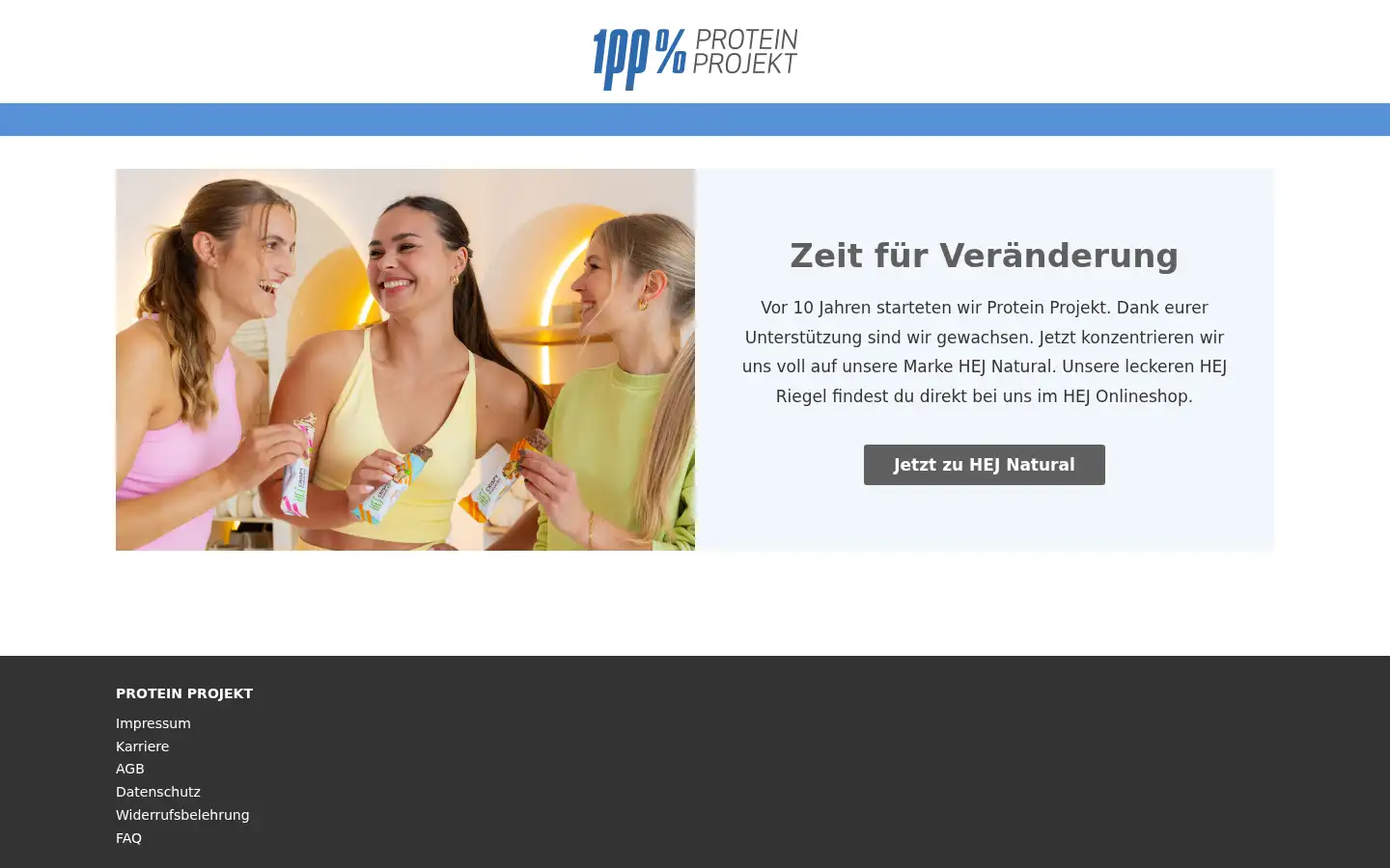 Screenshot of protein-projekt.de