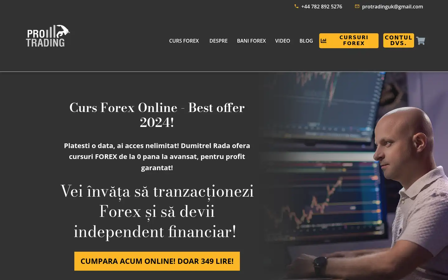 Screenshot of protrading.info