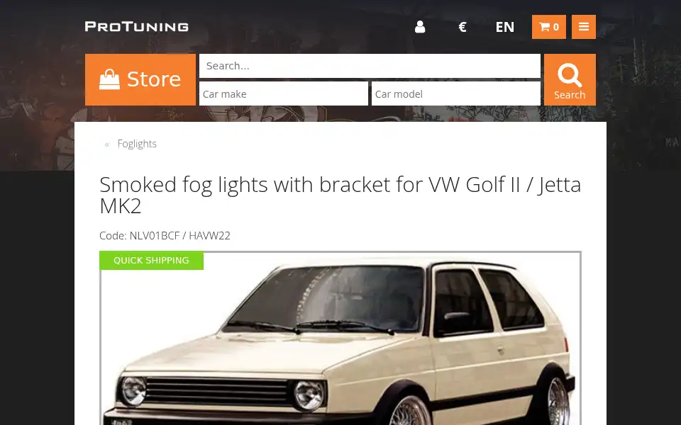 Screenshot of protuning.lv