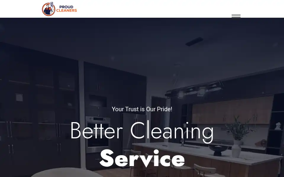 Screenshot of proud-cleaners.com