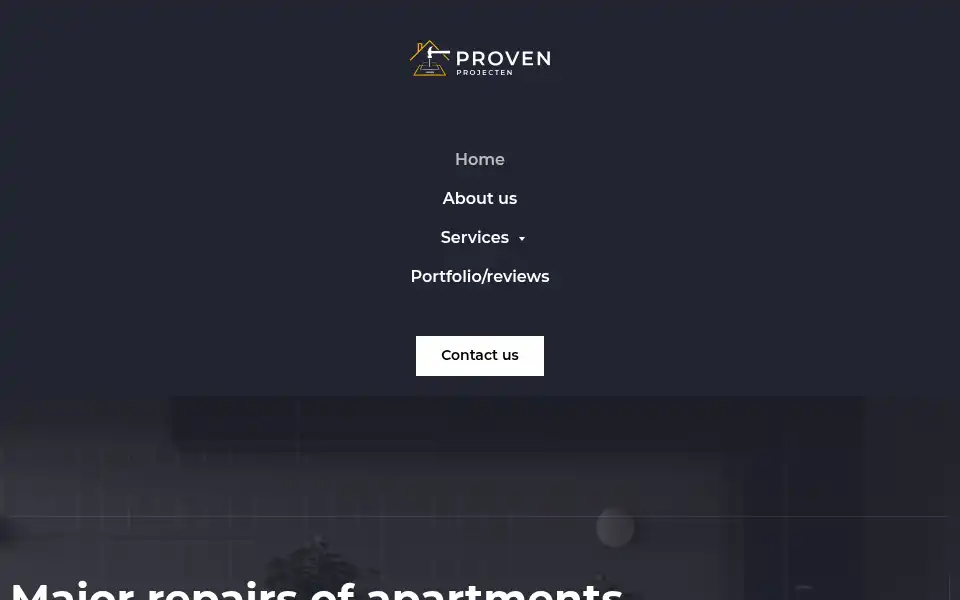 Screenshot of proven-projecten.nl