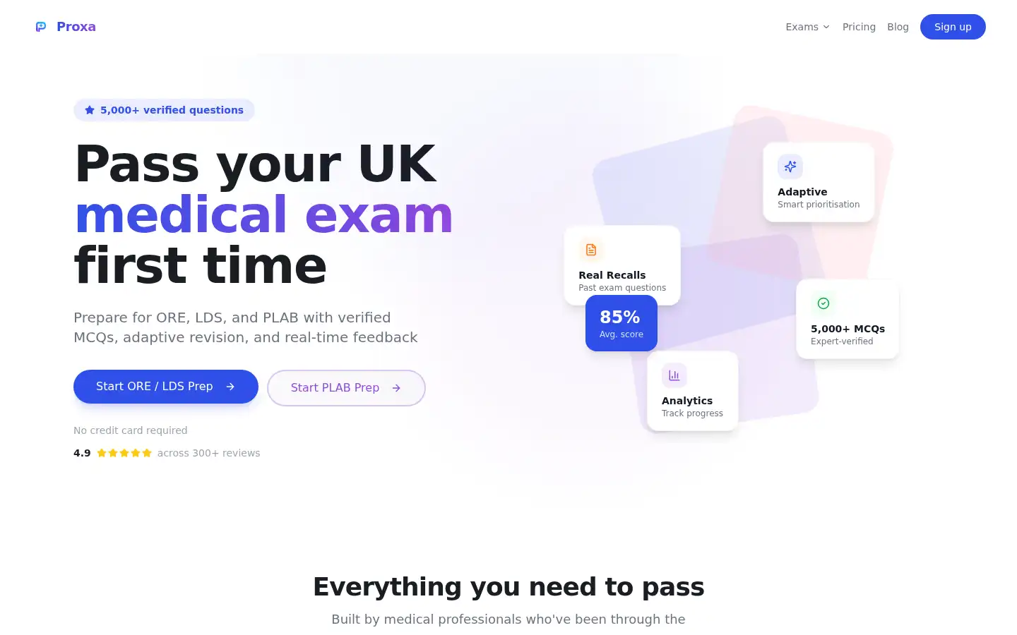 Screenshot of proxa.study