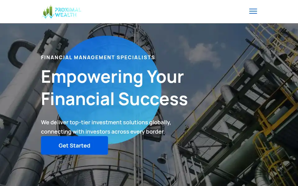 Screenshot of proximal-wealth.com