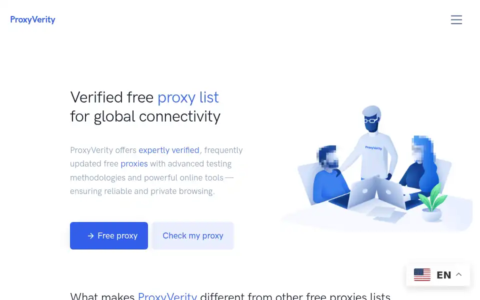 Screenshot of proxyverity.com
