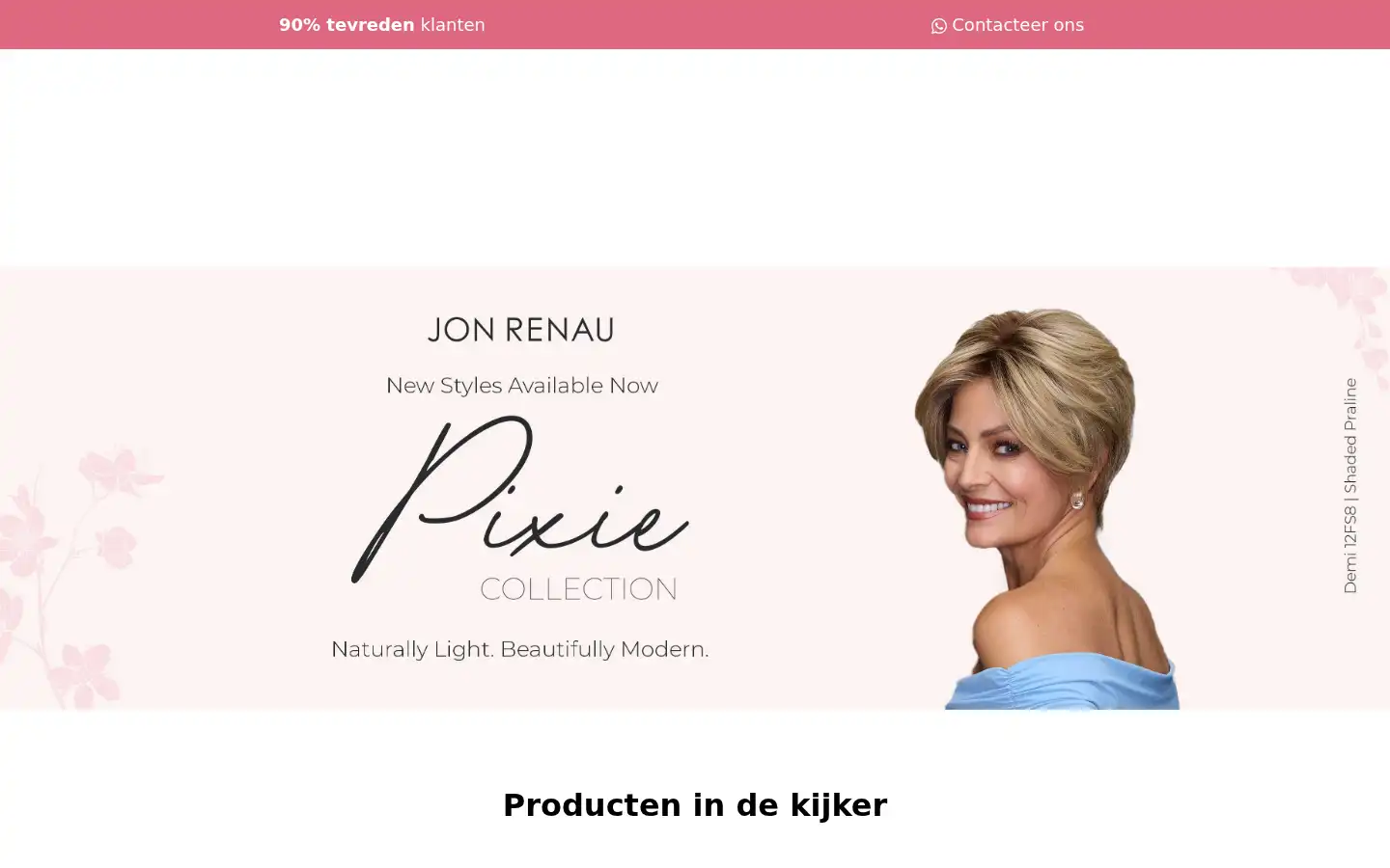 Screenshot of pruikenshop.eu