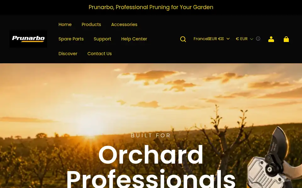 Screenshot of prunarbo.com