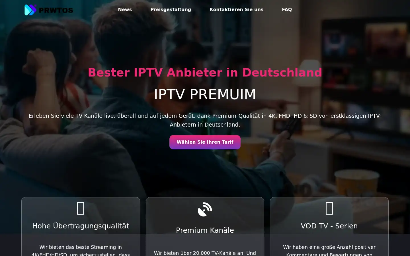 Screenshot of prwtostv.com