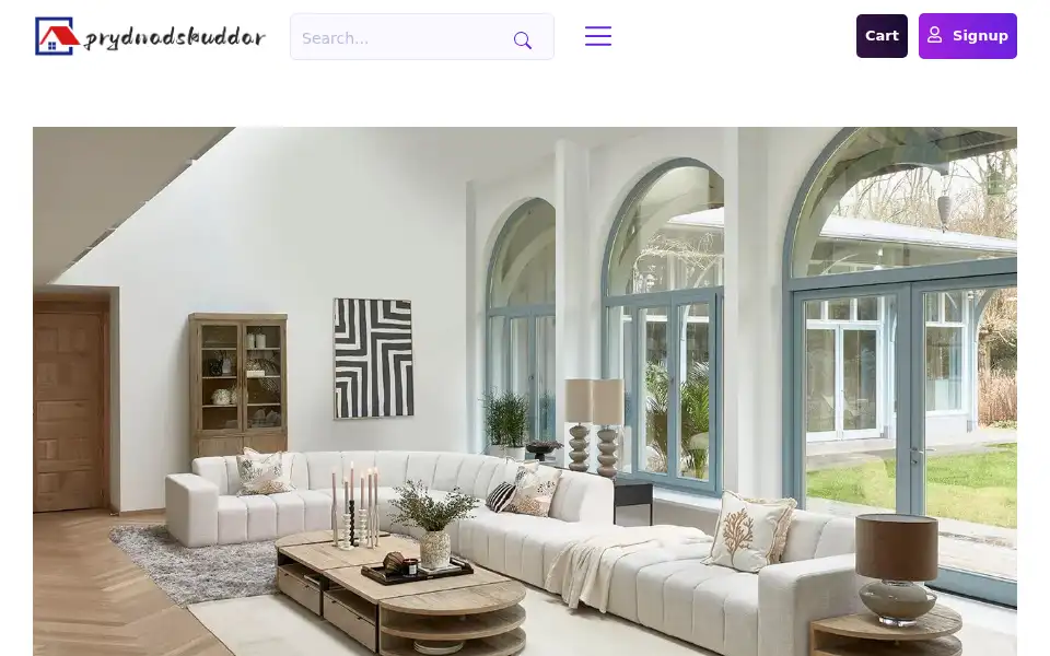 Screenshot of prydnadskuddar.com