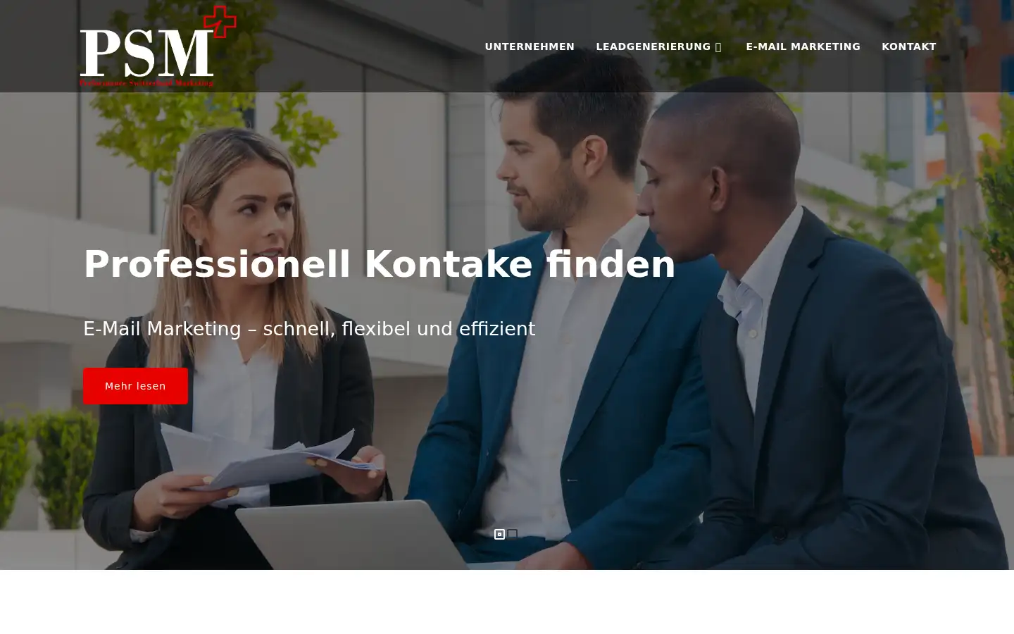 Screenshot of ps-marketing.ch