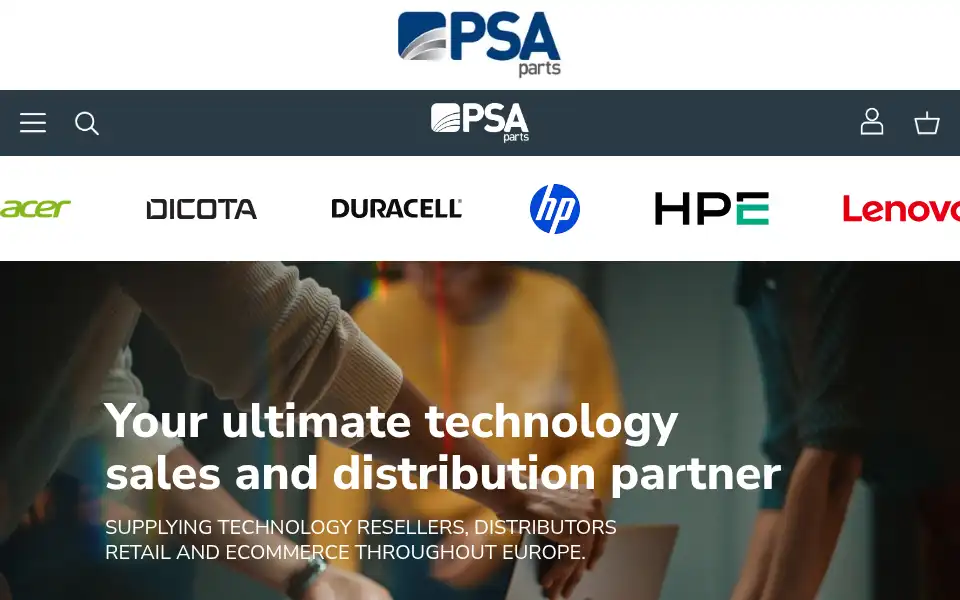 Screenshot of psaparts.co.uk