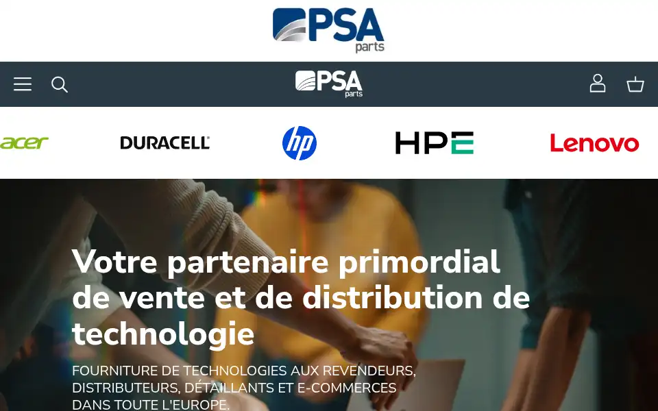 Screenshot of psaparts.fr
