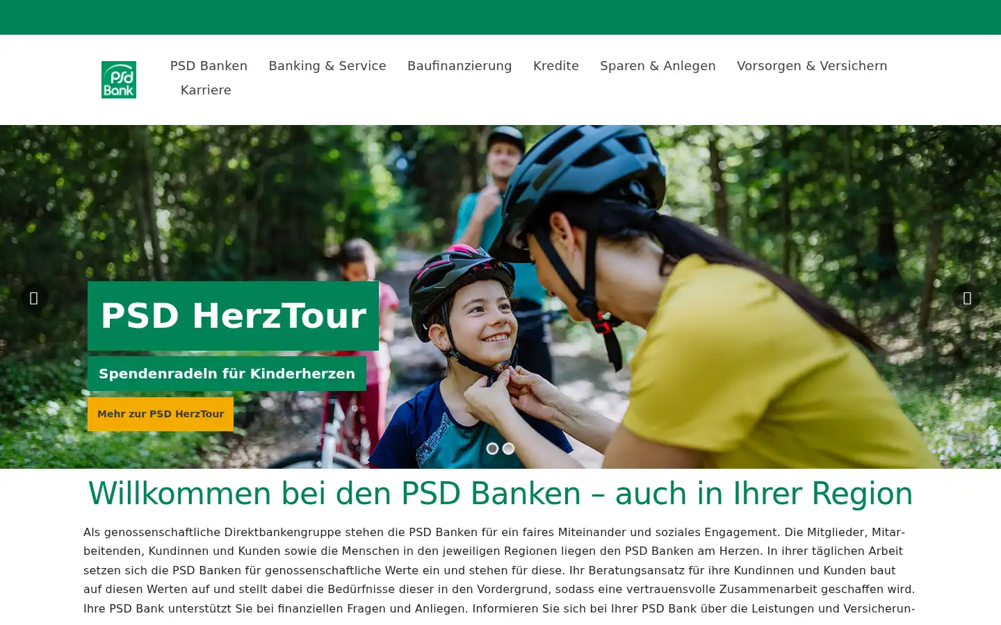Screenshot of psd-bank.de