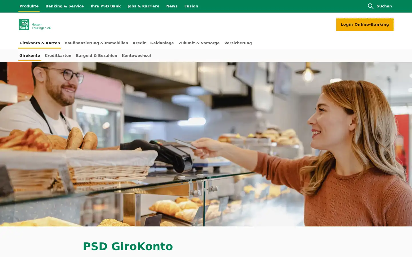 Screenshot of psdbank-ht.de