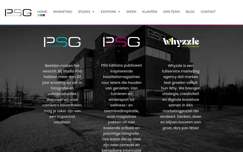 Screenshot of psg.be