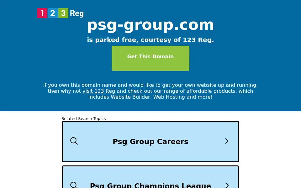 Screenshot of psg-group.com