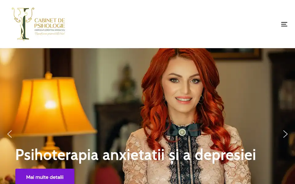Screenshot of psihohipnoterapie.ro
