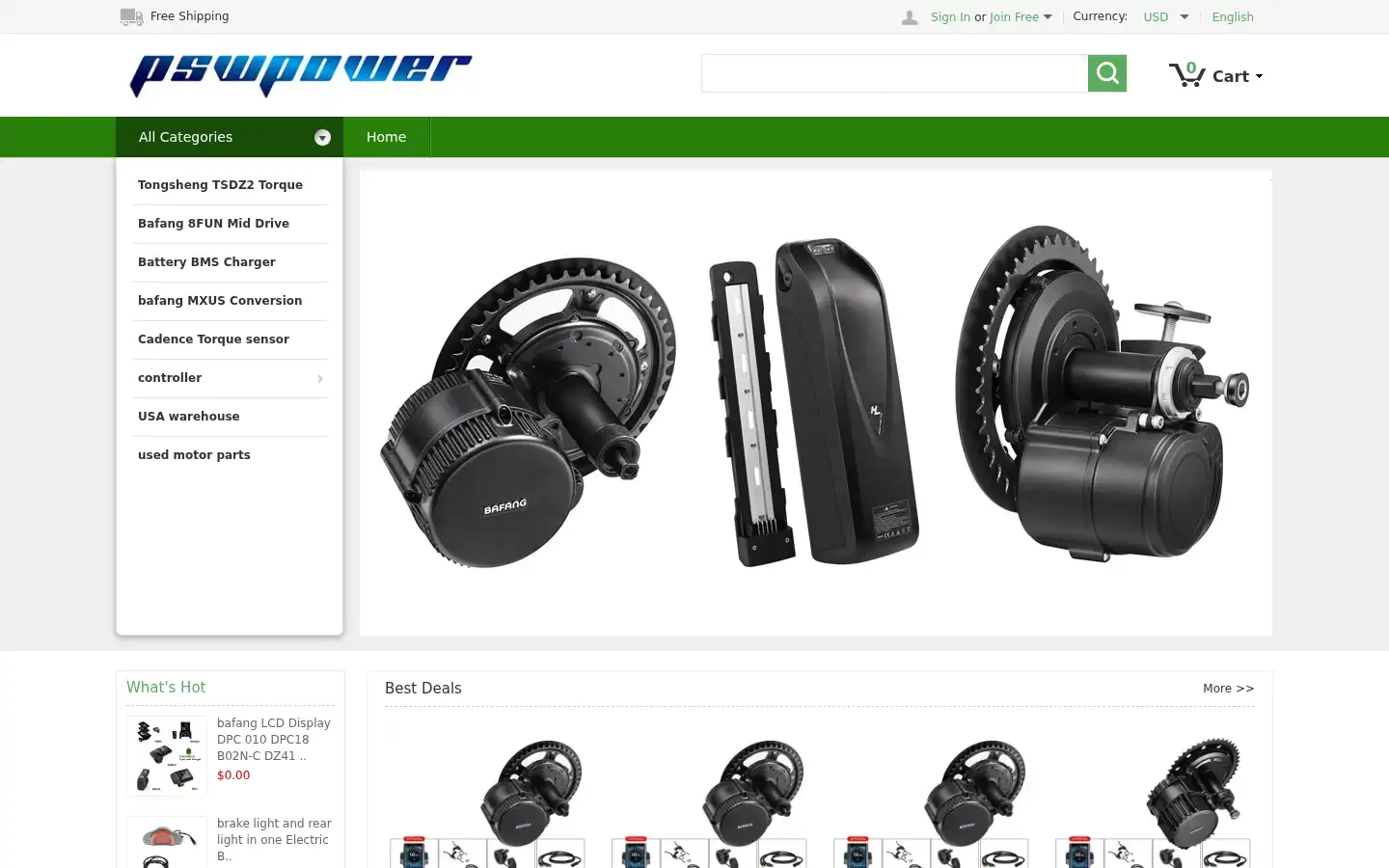 Screenshot of pswpower.com
