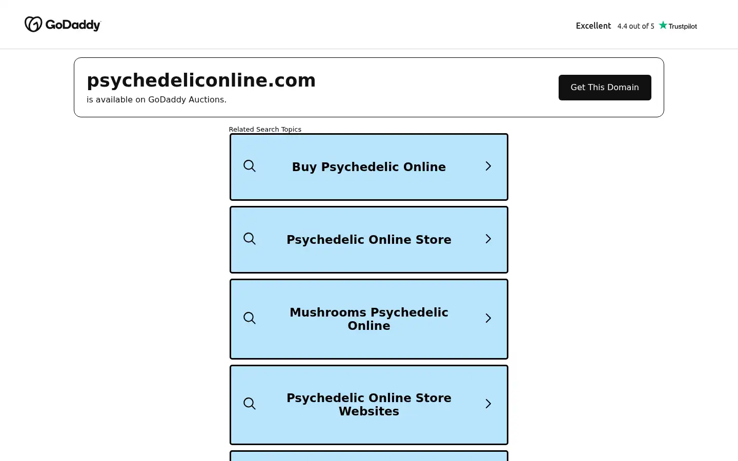 Screenshot of psychedeliconline.com