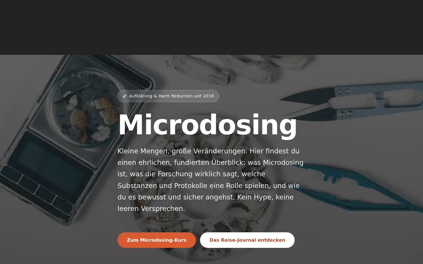 Screenshot of psychedelische-reise.de