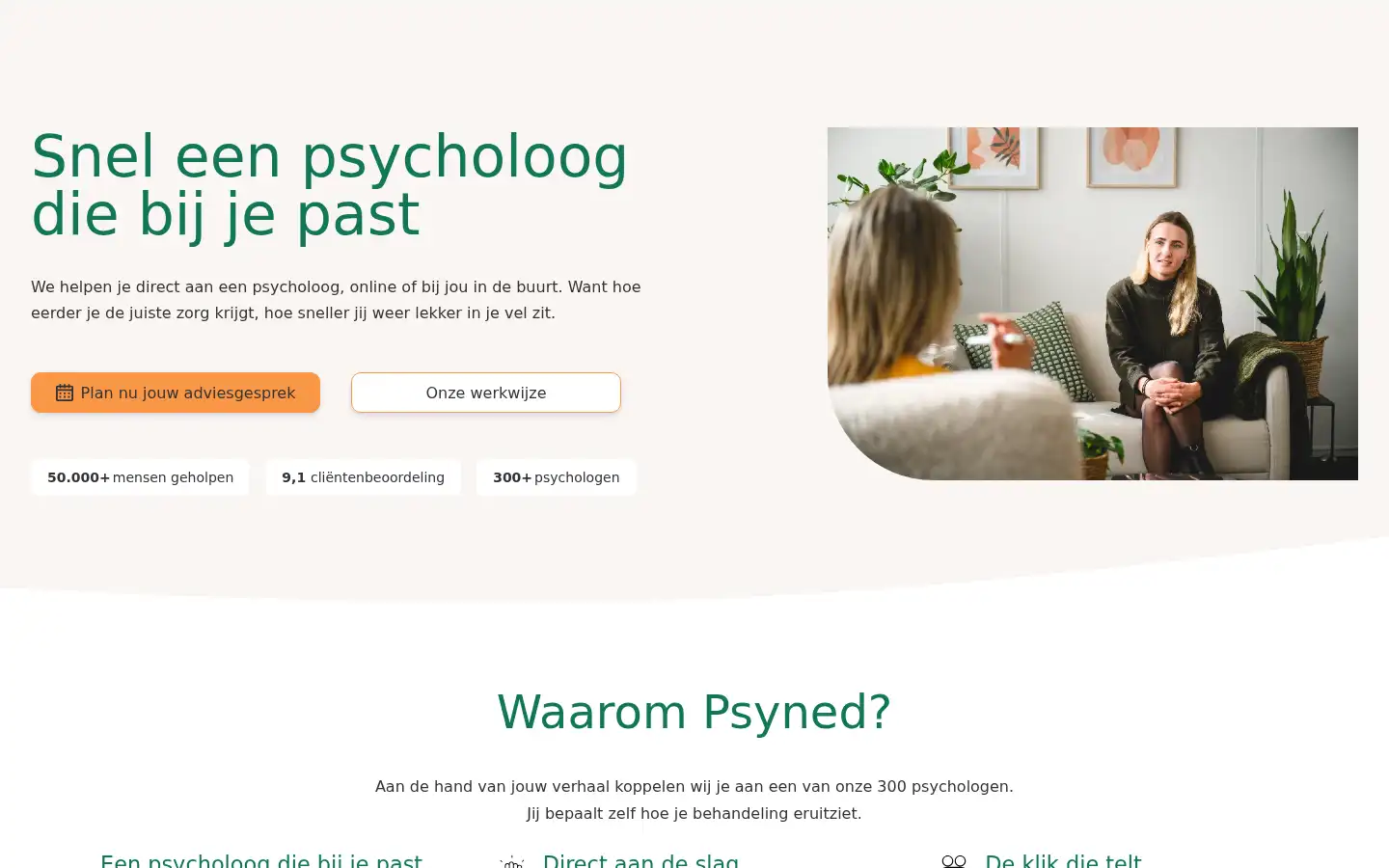 Screenshot of psyned.nl