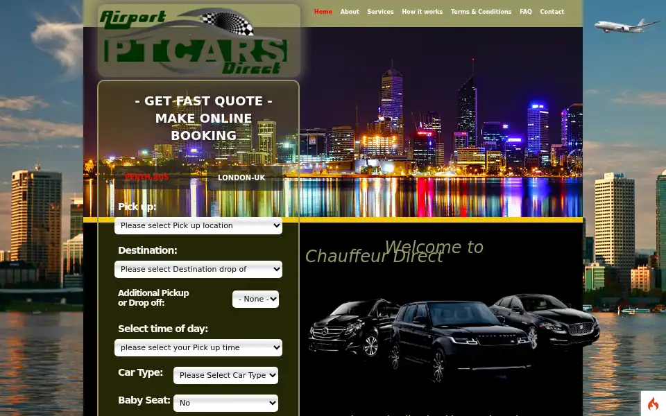 Screenshot of ptcars-wa.com.au