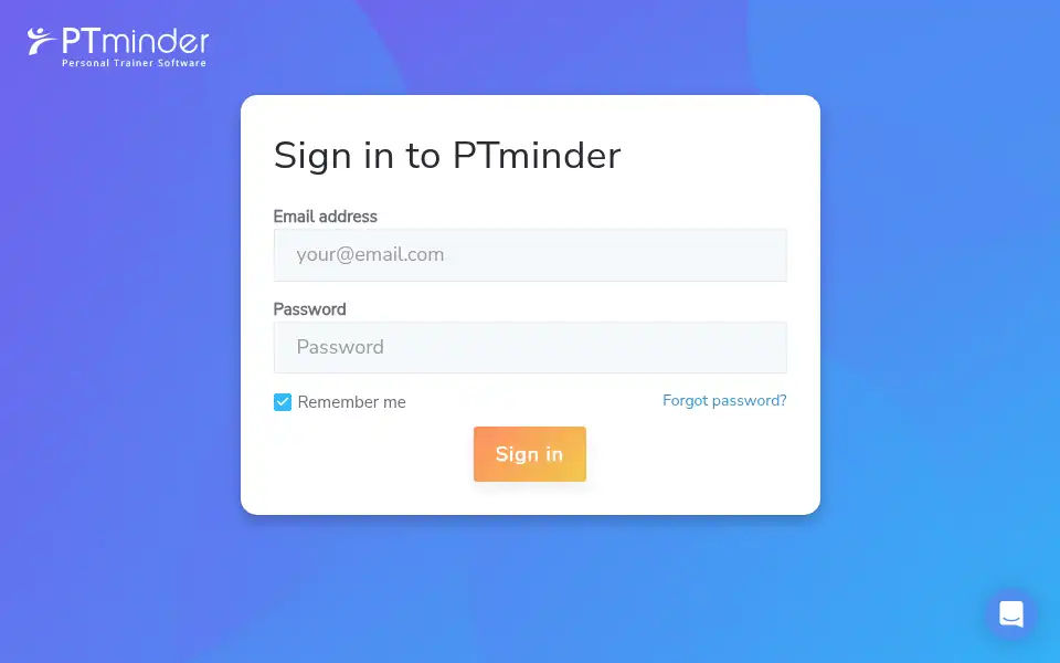 Screenshot of ptminder.com