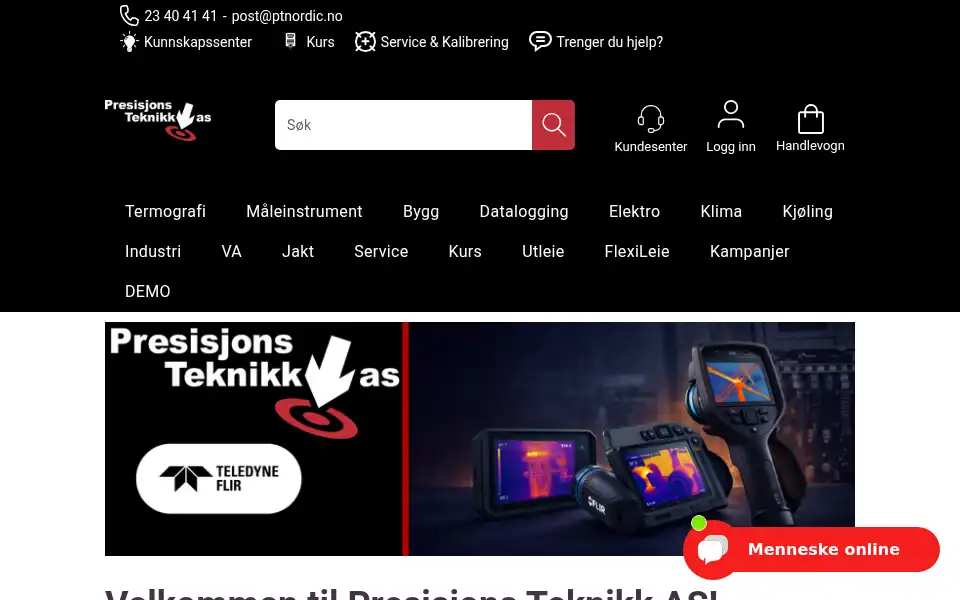 Screenshot of ptnordic.com